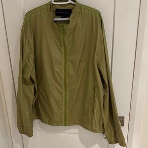 French Connection Khaki Green Lightweight Zip Jacket